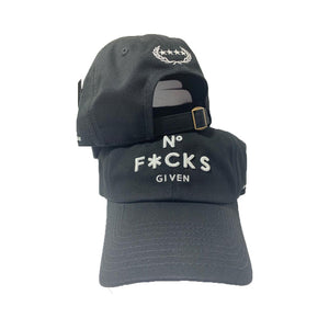 BLACK NO F*CK GIVEN DAD HAT