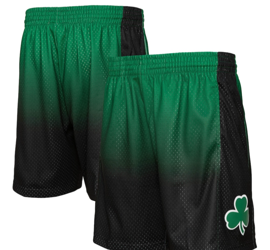 BOSTON CELTICS FADEAWAY 2007 NBA MITCHELL & NESS SWINGMAN SHORTS