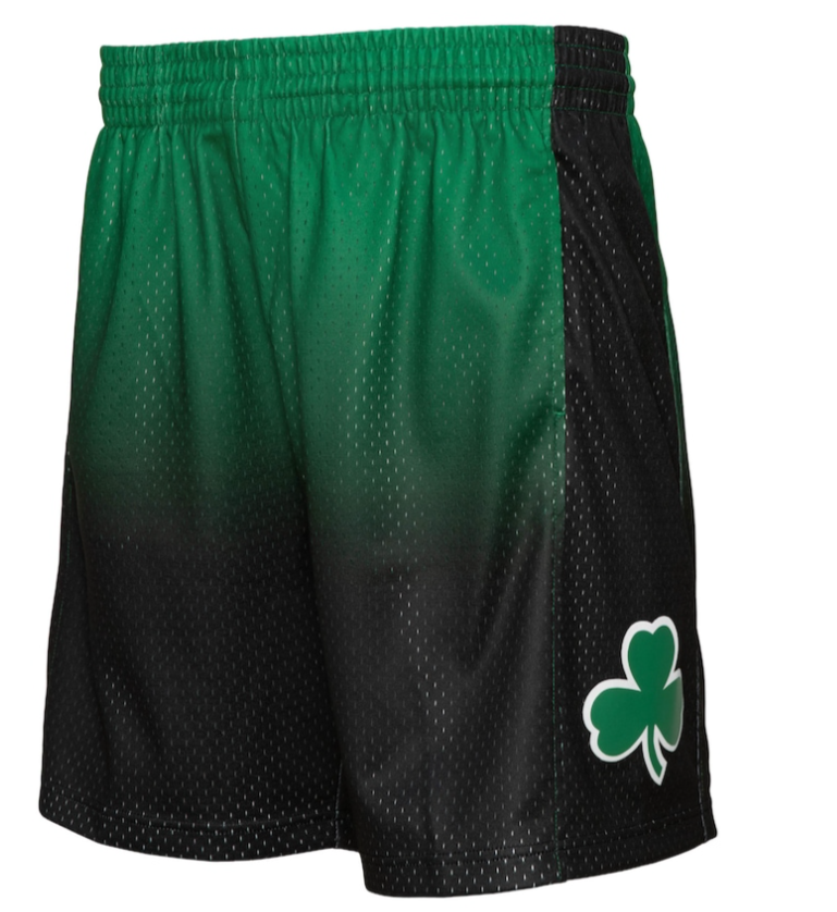 BOSTON CELTICS FADEAWAY 2007 NBA MITCHELL & NESS SWINGMAN SHORTS