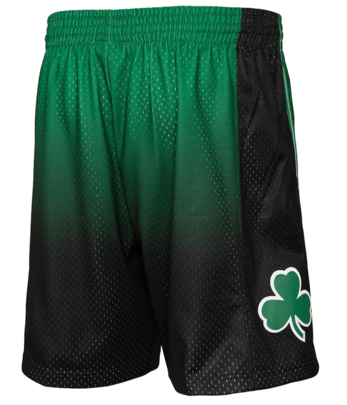 BOSTON CELTICS FADEAWAY 2007 NBA MITCHELL & NESS SWINGMAN SHORTS
