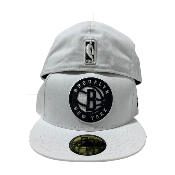 Brooklyn Nets White New Era 59Fifty Fitted Hat