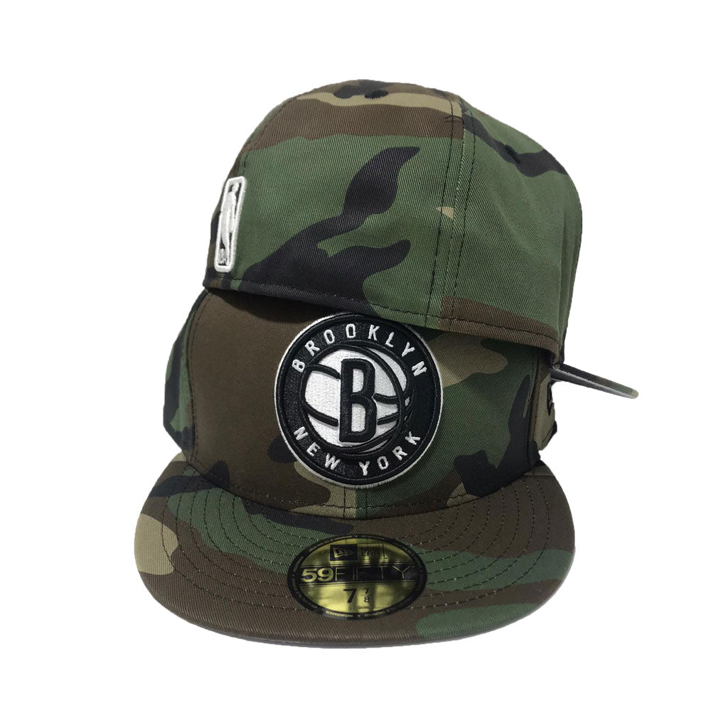 Brooklyn Nets Woodland Camouflage New Era Fitted cap