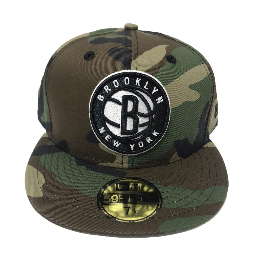 Brooklyn Nets Woodland Camouflage New Era Fitted cap