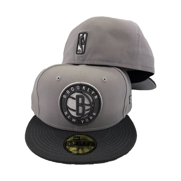 Brooklyn Nets gray/Graphite  New Era Fitted Hat