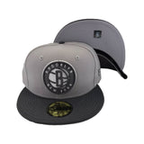 Brooklyn Nets gray/Graphite  New Era Fitted Hat