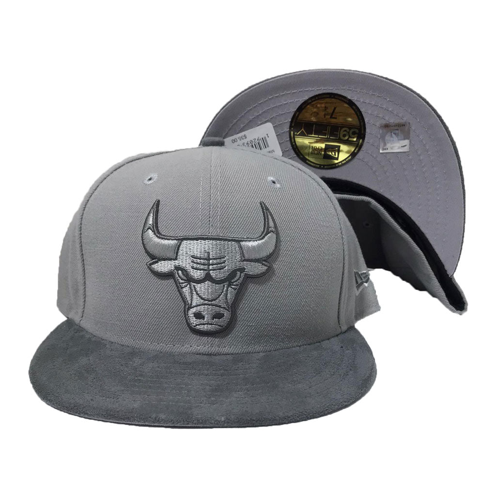 Chicago Bulls (Grey/Teal) Fitted – Cap World: Embroidery