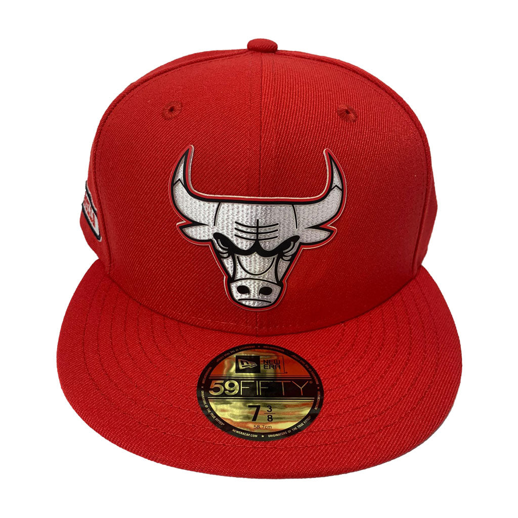 CHICAGO BULLS RED NEW ERA FITTED CAP