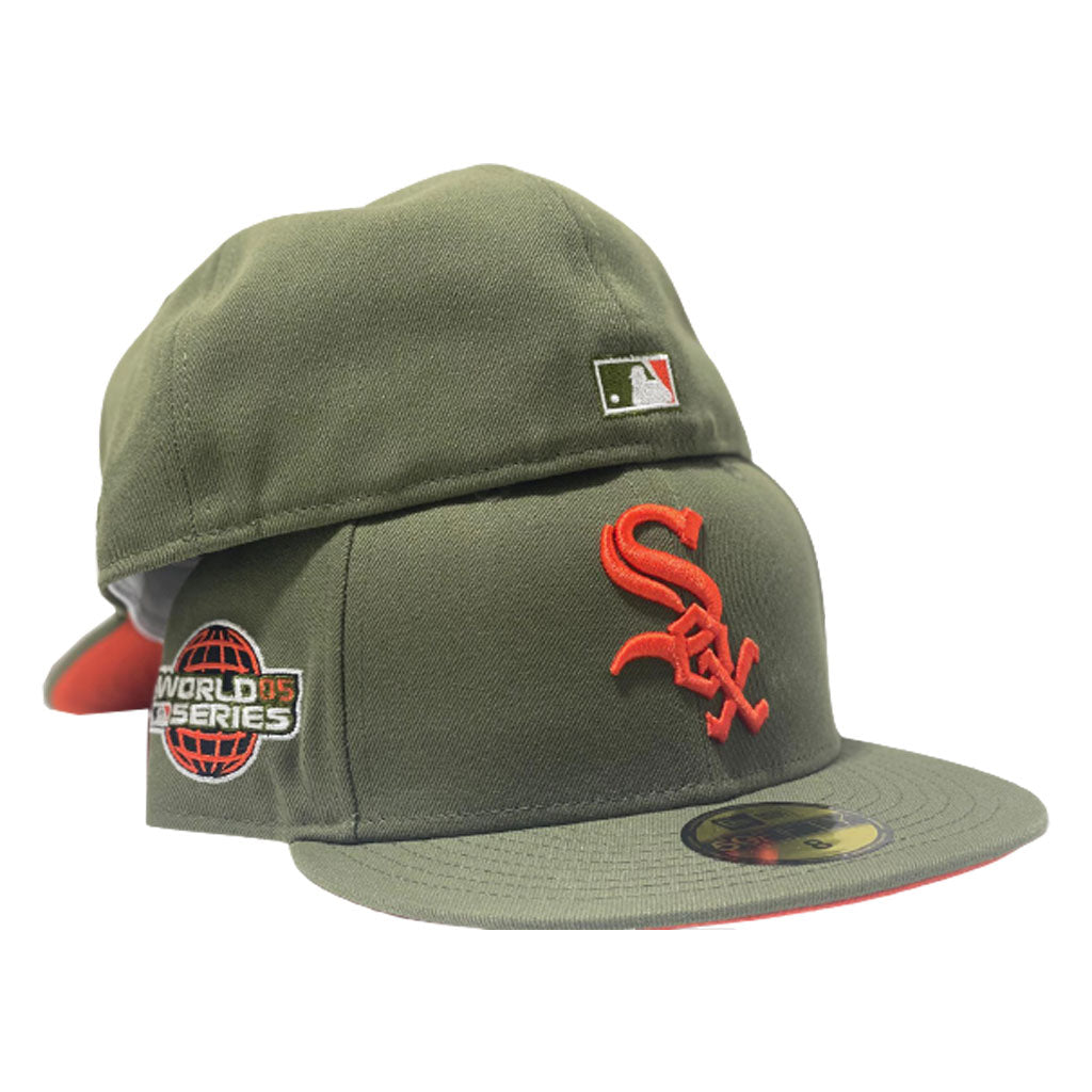 Boston Red Sox MLB SILHOUETTE PINSTRIPE Green-White Fitted Hat