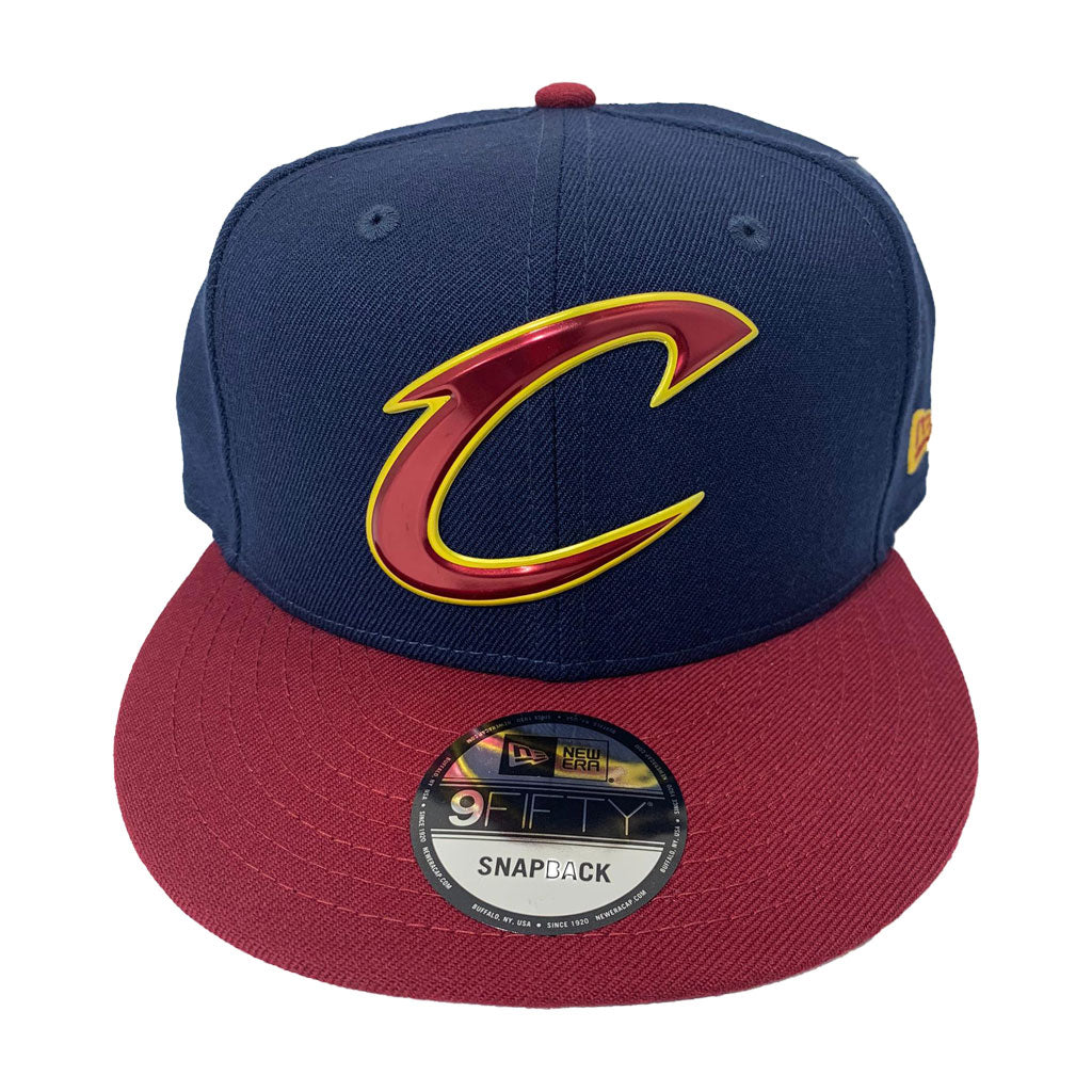 CLEVELAND CAVALIERS LIQUID CHROME LOGO NEW ERA 9FIFTY SNAPBACK CAP