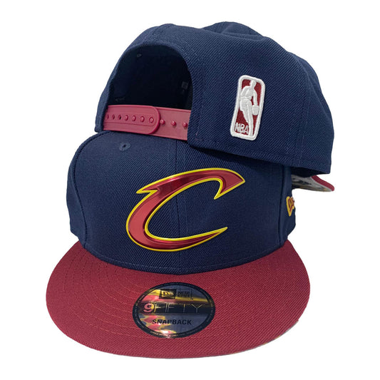 CLEVELAND CAVALIERS LIQUID CHROME LOGO NEW ERA 9FIFTY SNAPBACK CAP