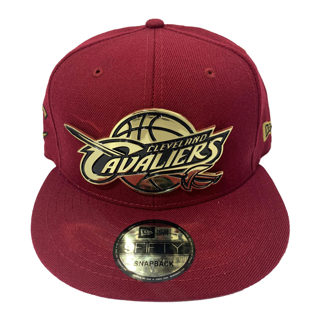 CLEVELAND CAVALIERS METAL LOGO NEW ERA 9FIFTY SNAPBACK CAP