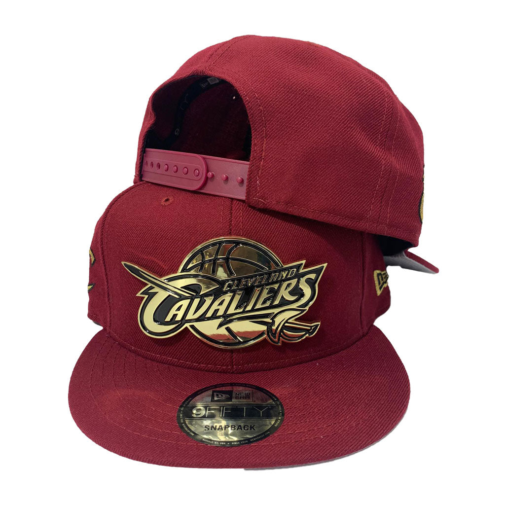 CLEVELAND CAVALIERS METAL LOGO NEW ERA 9FIFTY SNAPBACK CAP