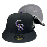 COLORADO ROCKIES ALL BLACK 1998 ALL STAR GAME NEW ERA FITTED HAT