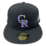 COLORADO ROCKIES ALL BLACK 1998 ALL STAR GAME NEW ERA FITTED HAT