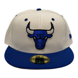 Chicago Bulls White Royal New Era 59Fifty Fitted Hat
