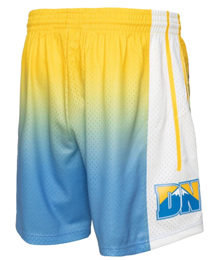 DENVER NUGGETS FADEAWAY 2006 NBA MITCHELL & NESS SWINGMAN SHORTS