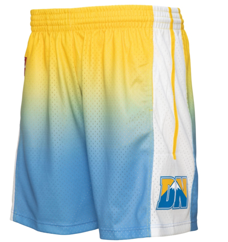 DENVER NUGGETS FADEAWAY 2006 NBA MITCHELL & NESS SWINGMAN SHORTS