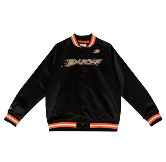 Anaheim Ducks Mitchell And Ness Satin Jacket