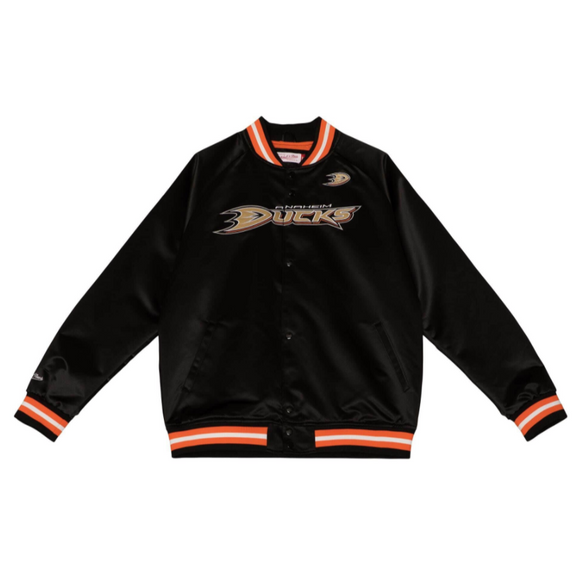 ANAHEIUM DUCKS MITCHELL & NESS SATIN JACKET