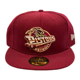 Detroit Pistons Burgundy New Era 59Fifty Fitted Hat