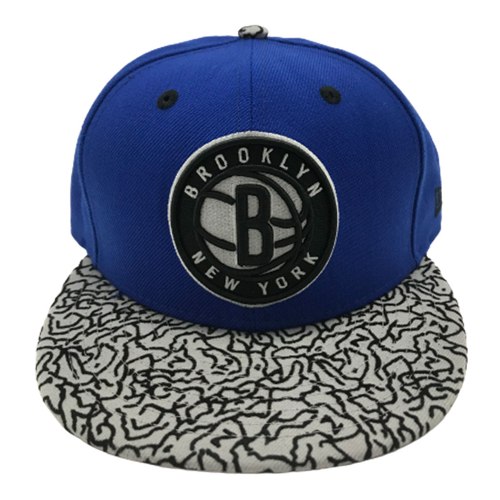 Exclusive Brooklyn Nets Royal Cement New Era 9Fifty Snapback Hat