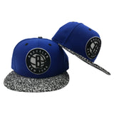 Exclusive Brooklyn Nets Royal Cement New Era 9Fifty Snapback Hat