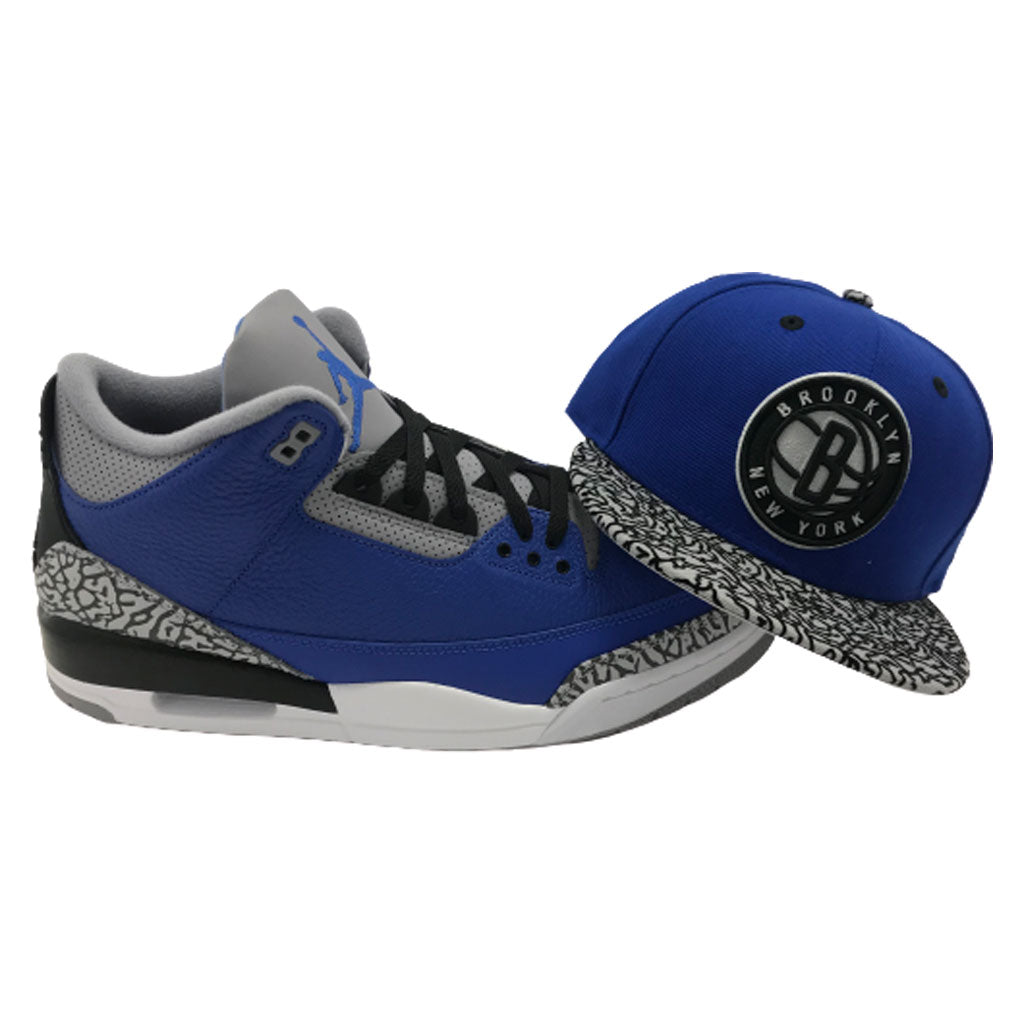 Exclusive Brooklyn Nets Royal Cement New Era 9Fifty Snapback Hat
