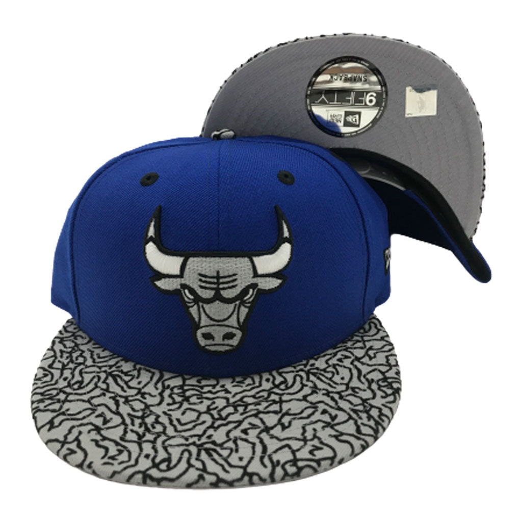 Ontmoedigen Hardheid Wind Exclusive Chicago Bulls Royal Cement New Era 9Fifty Snapback Hat – Sports  World 165
