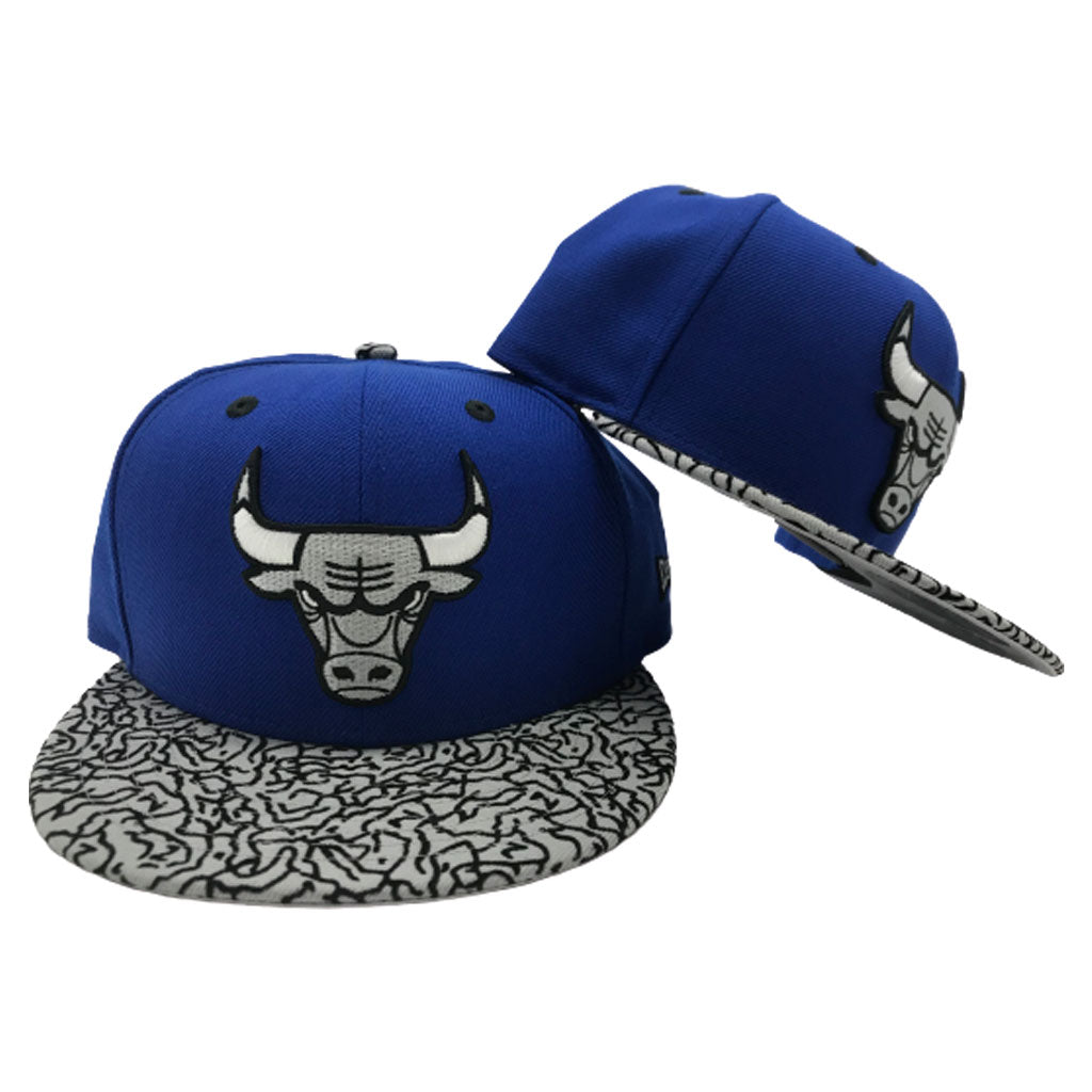 Exclusive Chicago Bulls Royal Cement New Era 9Fifty Snapback Hat