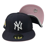 Exclusive New York Yankees New Era 59Fifty 1996 World Series Pink Bottom Fitted Hat