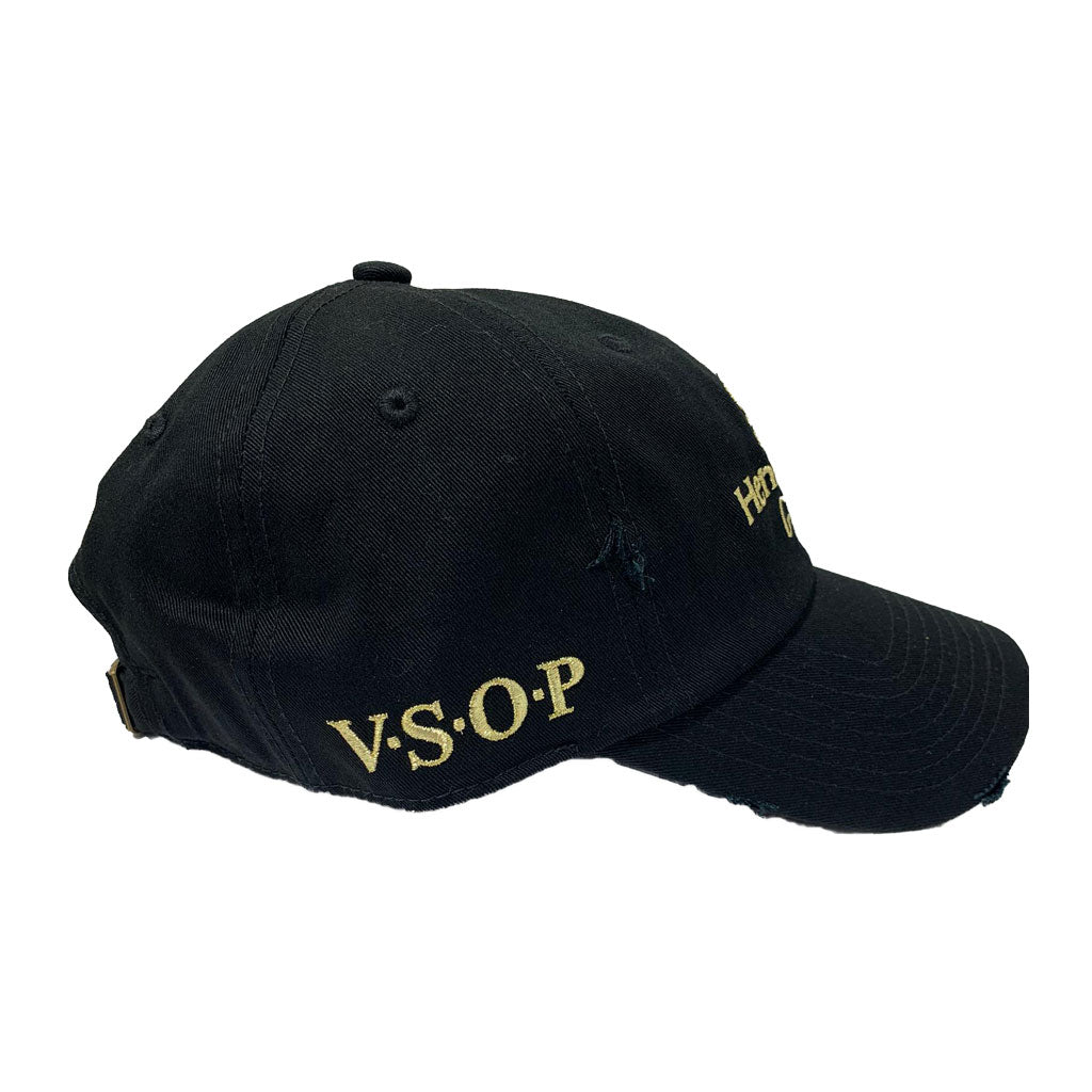 FIELD GRADE HENNYTHING GOES DAD HAT-BLACK CAP GOLD LOGO