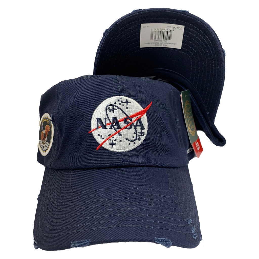 FIELD GRADE NAVY NASA DAD HAT 20TH ANNIVERSARY PATCH
