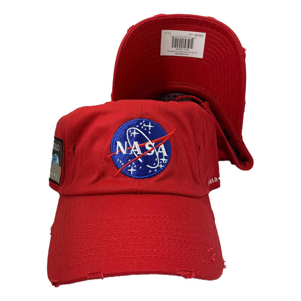 FIELD GRADE RED NASA DAD HAT 40TH APPOLO PATCH