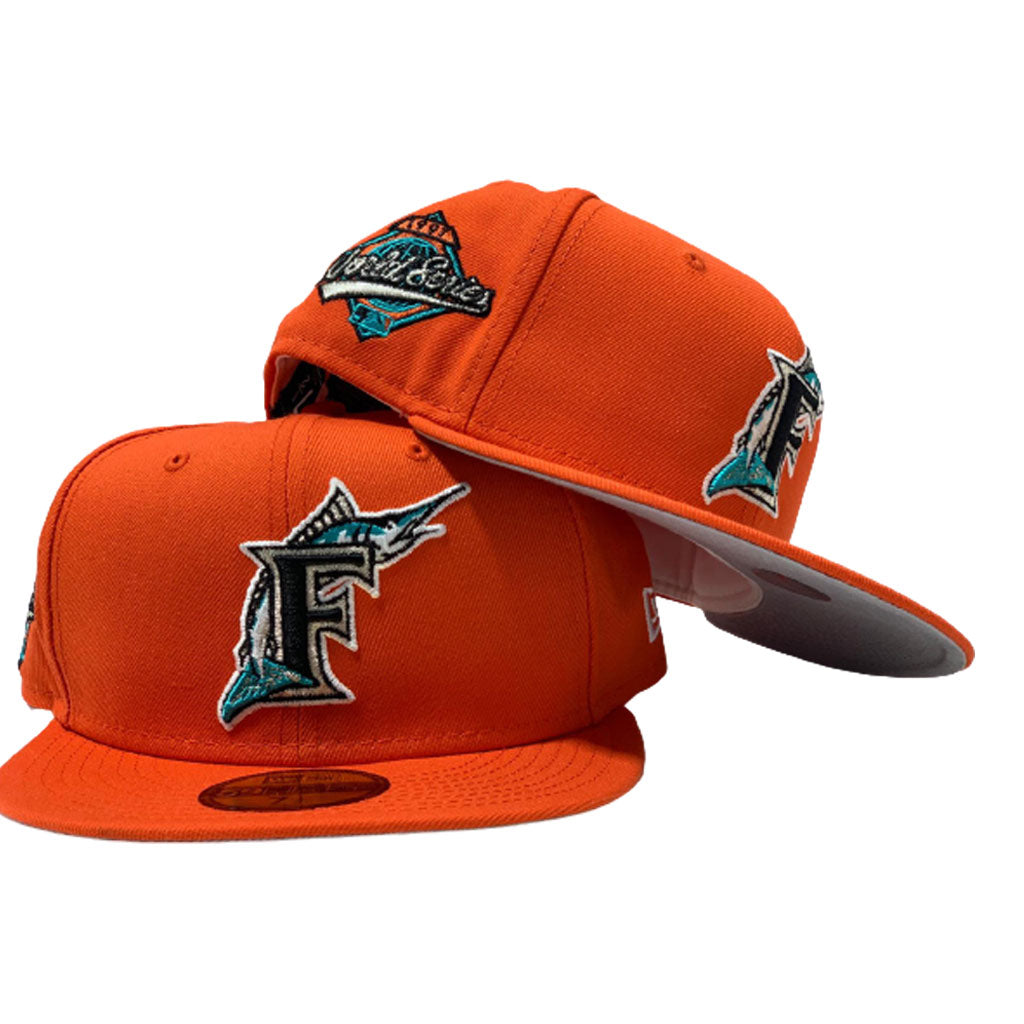 FLORIDA MARLIN 1997 WORLD SERIES ORANGE NEW ERA FITTED