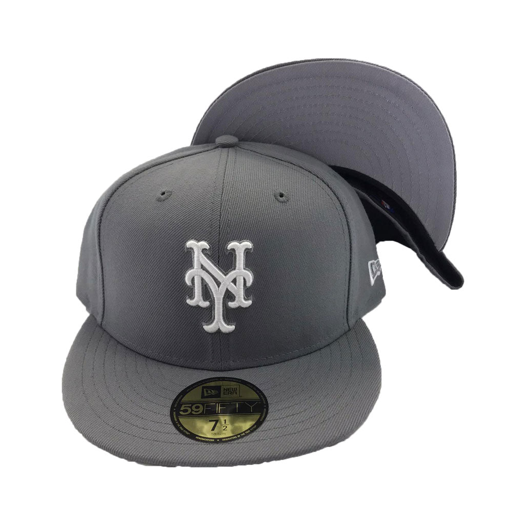 Gray New Yoek Mets New Era Fitted Hat