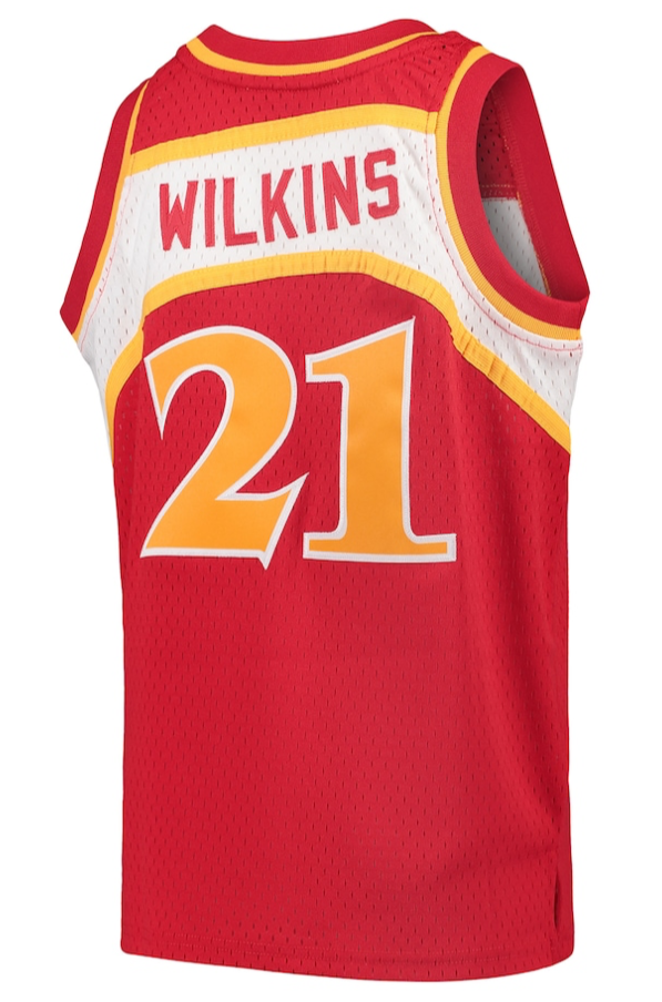 DOMINIQUE WILKINS ATLANTA HAWKS MITCHELL & NESS 1986 SWINGMAN JERSEY