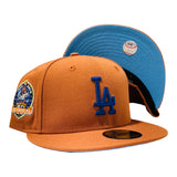 HOUSTLOS ANGELES DODGERS 60TH ANNIVERSARY RUST ICY BRIM NEW ERA FITTED
