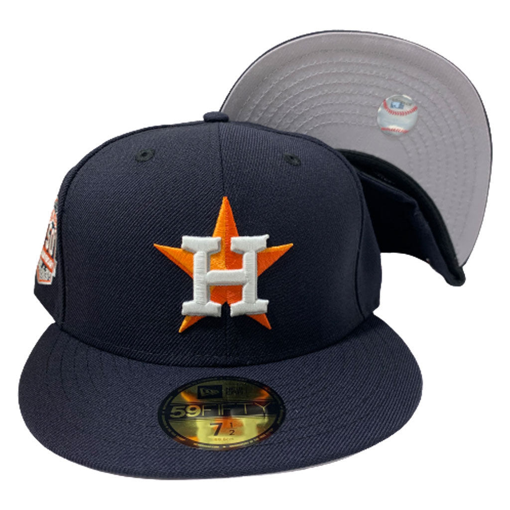 HOUSTON ASTROS NAVY BLUE 50TH ANNIVERSARY NEW ERA FITTED HAT