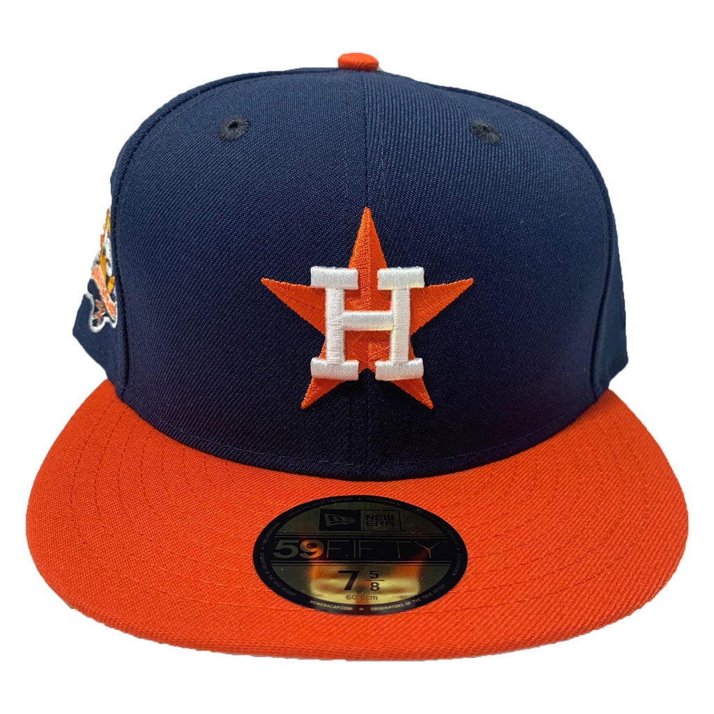 Houston Astro Navy Orange 45th Anniversary Navy Orange New Era Fitted Hat