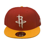 Houston Rockets Red Yellow New Era Snapback Hat