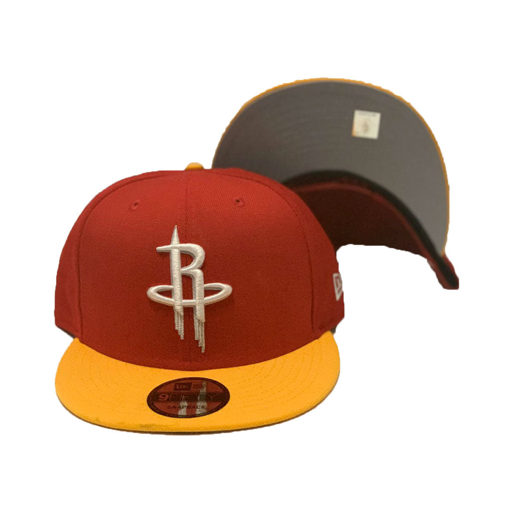 Houston Rockets Red Yellow New Era Snapback Hat