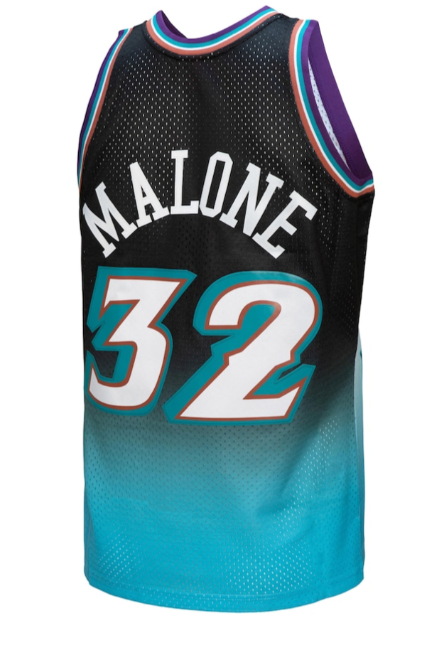 Utah Jazz 1996 Karl Malone fadeway NBA Mitchell & Ness Swingman Jersy
