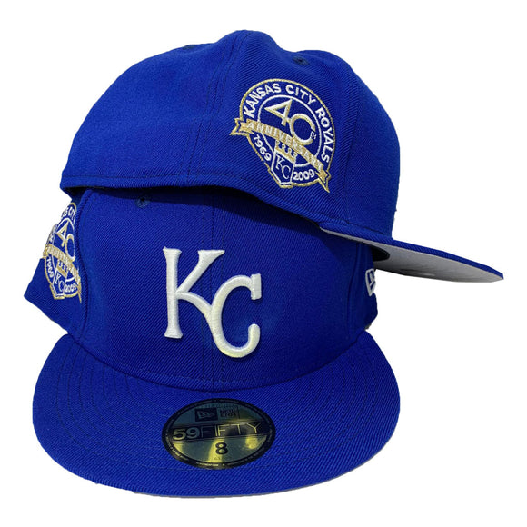 Kansas City Royals Black 40th Anniversary New Era 59Fifty Fitted Hat
