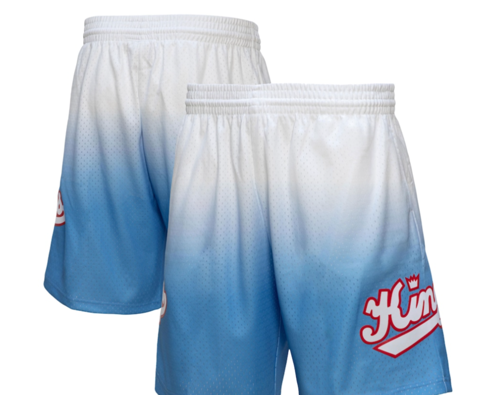 SACRAMENTO KINGS FADEAWAY 1985 MITCHELL & NESS SWINGMAN SHORTS