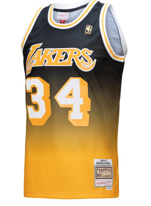 Mitchell & Ness Youth Los Angeles Lakers Shaquille O'Neal Swingman Gold Jersey