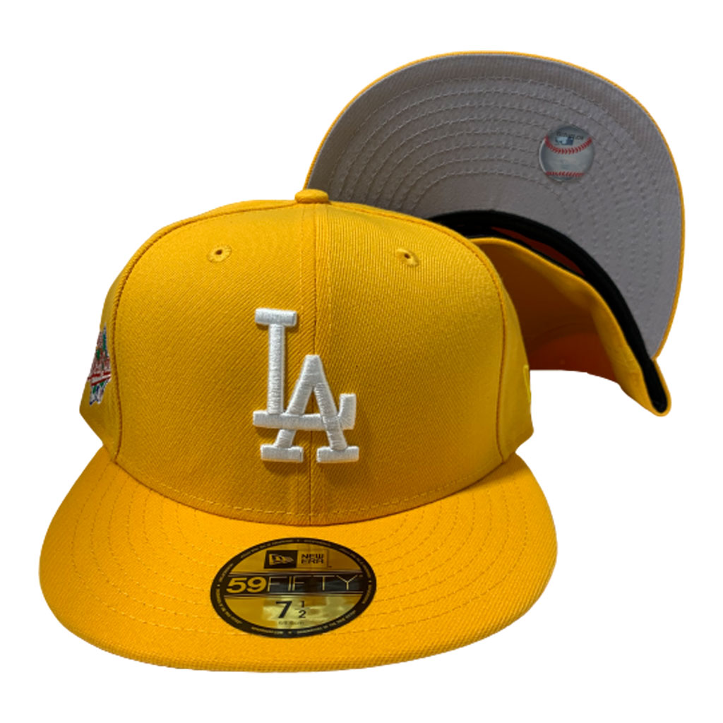 LOS ANGELES ALL YELLOW 1988 WORLD SERIES NEW ERA FITTED HAT