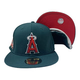 LOS ANGELES ANGLES ALL GREEN 50TH ANNIVERSARY NEW ERA FITTED HAT