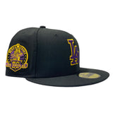 LOS ANGELES DODGERS 60TH SEASONS BLACK PURPLE 59FIFTY NEW ERA FITTED