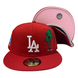 LOS ANGELES DODGERS ALL RED 1958-2018 NEW ERA FITTED HAT