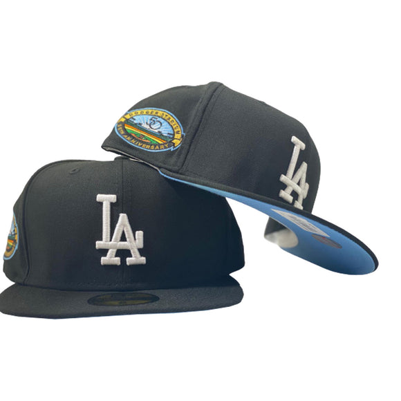 Los Angeles Dodgers New Era Side Patch 59FIFTY Fitted Hat - Black